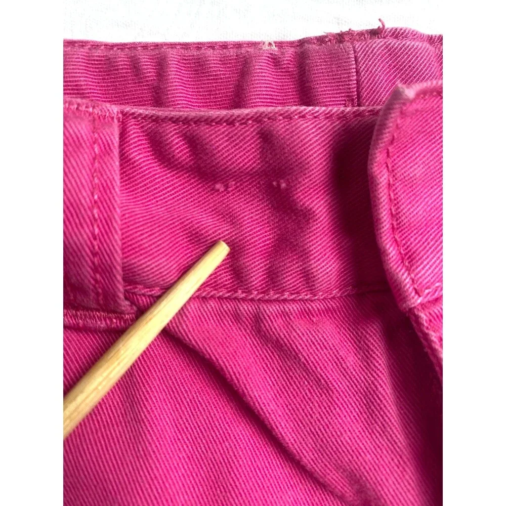 Ralph Lauren Girl's Dark Pink Classic Bermuda Preppy Chino Shorts - Size 4 T